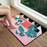 YIZI 新品 FLOOR MAT系列原创印花地垫进门垫入门垫卧室门厅 小