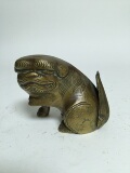 日本回流铜工艺品 狮子摆件