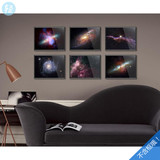 轻艺术定制抽象太空宇宙星空星云银河系照片海报画芯卧室装饰挂画