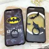 蝙蝠侠苹果6s手机壳iphone6plus硅胶外壳6plus5.5s指环支架保护套