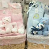 外贸品牌出口品质新生儿婴儿礼盒纯棉印花十件套礼品篮男女宝宝