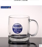 弓箭乐美雅钢化玻璃杯带把耐热透明水杯子创意牛奶杯可微波炉使用