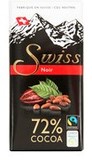 荷兰直邮凑拍--瑞士原产Swiss特纯黑巧克力,72%可可脂,100g
