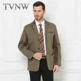 TVNW 欧美风中年商务礼服休闲时尚西装修身薄款外套商务套装7698