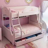 酷漫居韩式床田园上下床女孩 欧式儿童床公主床 儿童家具高低床