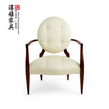 新中式售楼处洽谈椅 简约现代休闲桌椅组合 样板房实木布艺沙发椅