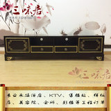 新中式禅意电视柜现代简约雕花镂空电视机柜实木别墅客厅家具定制