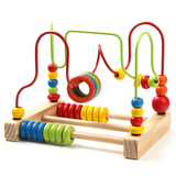 大号儿童串珠绕珠10-11个月宝宝开发益智力0-1-2-3岁木制积木玩具