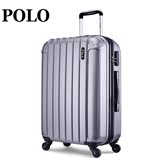 POLO万向轮拉杆箱托运行李箱商务旅行箱包登机密码箱硬20 24寸 28