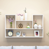 创意墙壁置物架壁挂创意格子现代简约墙上置物架书架卧室客厅装饰