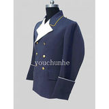 美国代购 军迷夹克外套 男款 二战德国龙运将军 蓝色束腰外衣