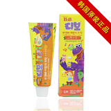 韩国儿童牙膏保宁BB牙膏 儿童牙膏/橘子味 可吞咽可食用牙膏80g