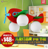儿童房灯飞机吊灯LED节能个性创意房间卡通灯饰男孩主卧室灯具