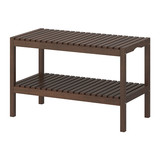 【宜家IKEA正品代购】莫尔加 长凳/实木浴室家具(桦木/深褐)