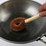 洗锅刷长柄天然椰棕锅刷不粘油去污刷锅刷子碗刷厨房清洁刷锅神器