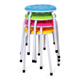 塑料凳创意时尚彩色圆凳餐凳方凳高凳子板凳叠加凳椅加厚特价