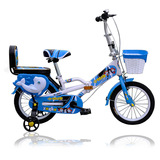 厂家批发新款1416寸高档折叠儿童自行车678岁男女孩脚踏单车