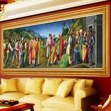 热卖世界名画欧式油画风格人物系列客厅大幅十字绣精准印花新款1.