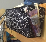 学生宿舍神器上铺床头整理收纳架床边挂篮储物盒置物架办公桌用品