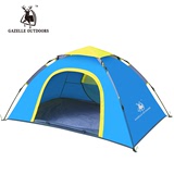 情侣户外睡袋全自动帐篷2-3人 野外露营防雨双层 休闲速开帐篷