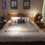 高档新古典中式样板间床品八件套床上用品家居卖场展示样板房床品