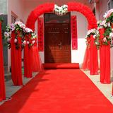 厂家批发婚庆红地毯 展会庆典开业地毯舞台一次性拉绒加厚红地毯