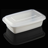 加厚1000ml一次性塑料保鲜盒 外卖快餐盒 食品包装盒 寿司盒150套