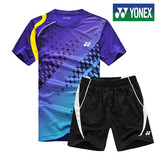 正品代购 Yonex/尤尼克斯羽毛球服套装 男女款 圆领YY短袖训练服