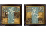 瑞堂客厅油画手绘沙发背景墙挂画 装饰画美式双联画静物花卉13412