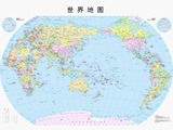世界地图中国地图电子版图片装饰画印刷照片打冲印高清素材图库N