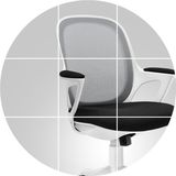 习格家用电脑椅学生书桌书房座椅子人体工学椅办公椅护腰网布转椅