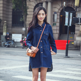 2016夏季凯欧卡春季牛仔布单件女装新款韩版春装修身透气显瘦舒适