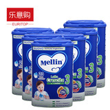 保税包邮意大利原装进口Mellin美林婴儿3段牛奶粉12-24月800gx6罐