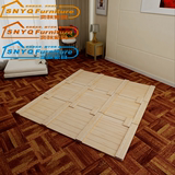 包邮1.8米双人实木折叠床板松木硬板床架单人床铺板1.5m木板床垫