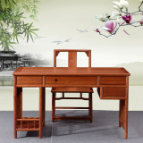 红木家具台式实木电脑桌非洲花梨木中式仿古写字台书桌红木电脑桌