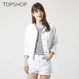 TOPSHOP2016春夏新款女士白色时尚百搭显瘦牛仔外套05J23JWHT