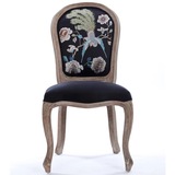 欧式实木餐椅美式复古椅子扇贝扶手靠背椅时尚休闲咖啡椅书桌椅子
