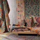 阿富汗进口Kilim土耳其民族风复古几何北欧现代宜家地毯地垫挂毯