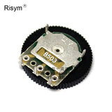 Risym 齿轮电位器 B503 50K 单联 拨盘电位器 16*2MM（盘厚度）