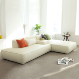 日式小户型布艺沙发北欧折叠组合客厅休闲实木懒人真皮单人小沙发
