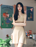 米西】韩国代购正品Milkcocoa夏季新款女装贴身显瘦百搭连衣裙