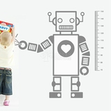 可爱机器人特价包邮 身高墙贴韩国卡通儿童房宝宝身高尺测量表