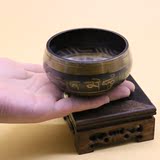 佛教用品 密宗法器 尼泊尔黄铜佛音钵 瑜伽修行钵 转经碗 铜磬8cm