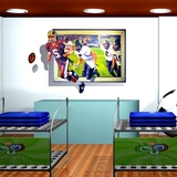 装饰贴画体育运动橄精品3D立体视觉效果墙贴超大创意客厅酒吧KTV
