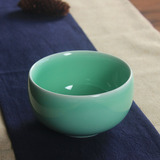 正品龙泉青瓷米饭碗创意陶瓷碗家用健康餐具纯色碗中式可爱小汤碗