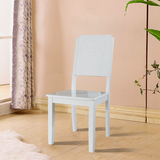 实木餐椅现代简约白色靠背椅子中式餐椅酒店餐桌椅桦木椅子淘特价
