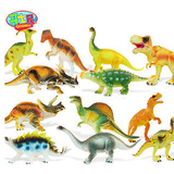 哥士尼恐龙玩具套装 早教恐龙模型 男孩仿真动物玩偶 儿童礼物