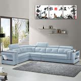 欧式客厅真皮沙发组合简约现代头层牛皮大小户型多功能皮艺沙发床