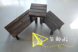 碳化实木方凳复古板凳家居小矮凳庭院防腐凳子儿童凳穿鞋凳特价
