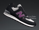 美国正品代购 New Balance新百伦574男女运动鞋 美产 黑白紫N